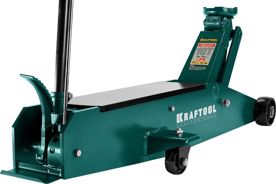 KRAFTOOL HIGH-LIFT 10 т 160-560 мм Подкатной домкрат для тяжелой техники